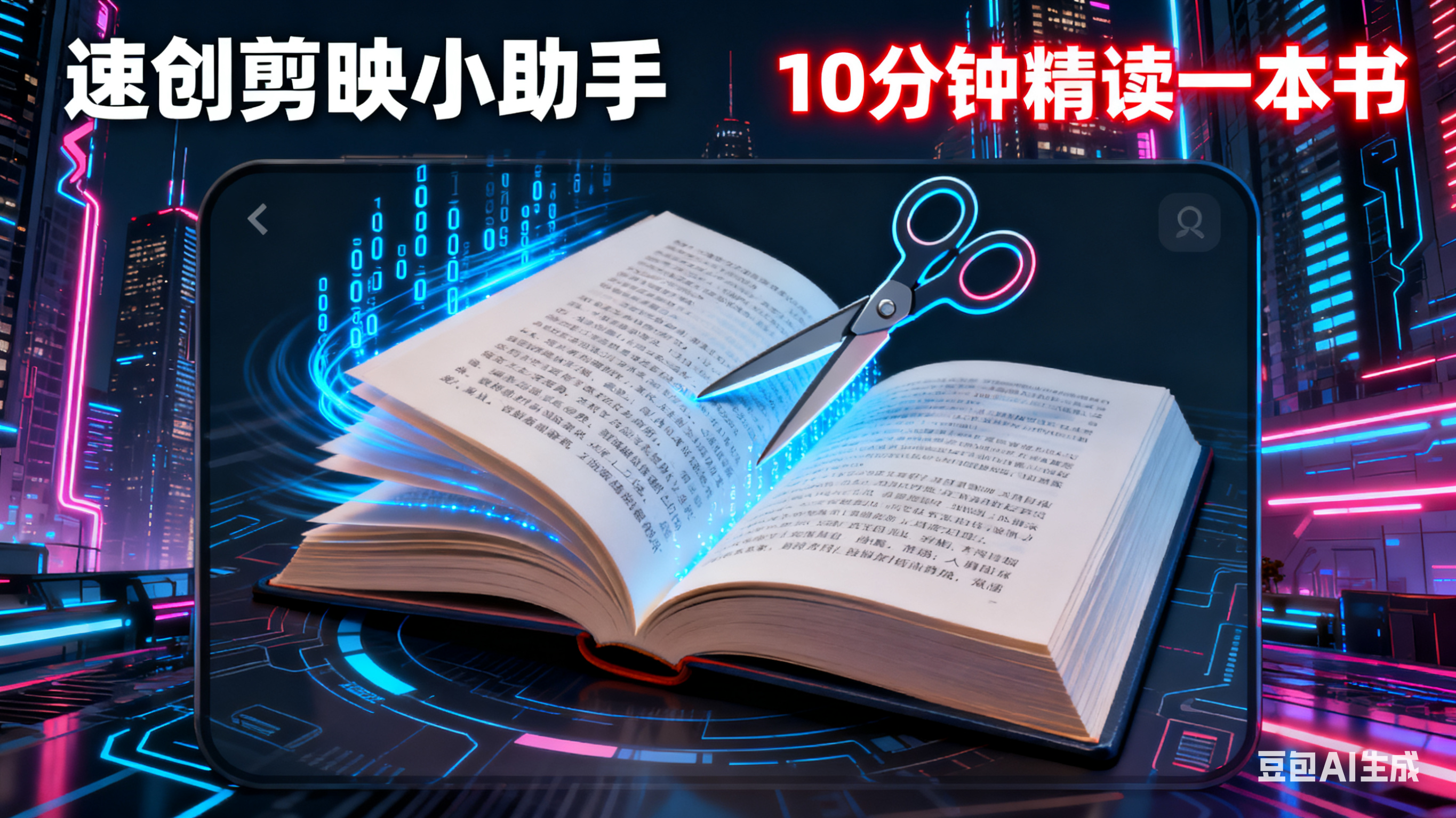 10分钟精读一本书【速创剪映小助手】-AI应用集